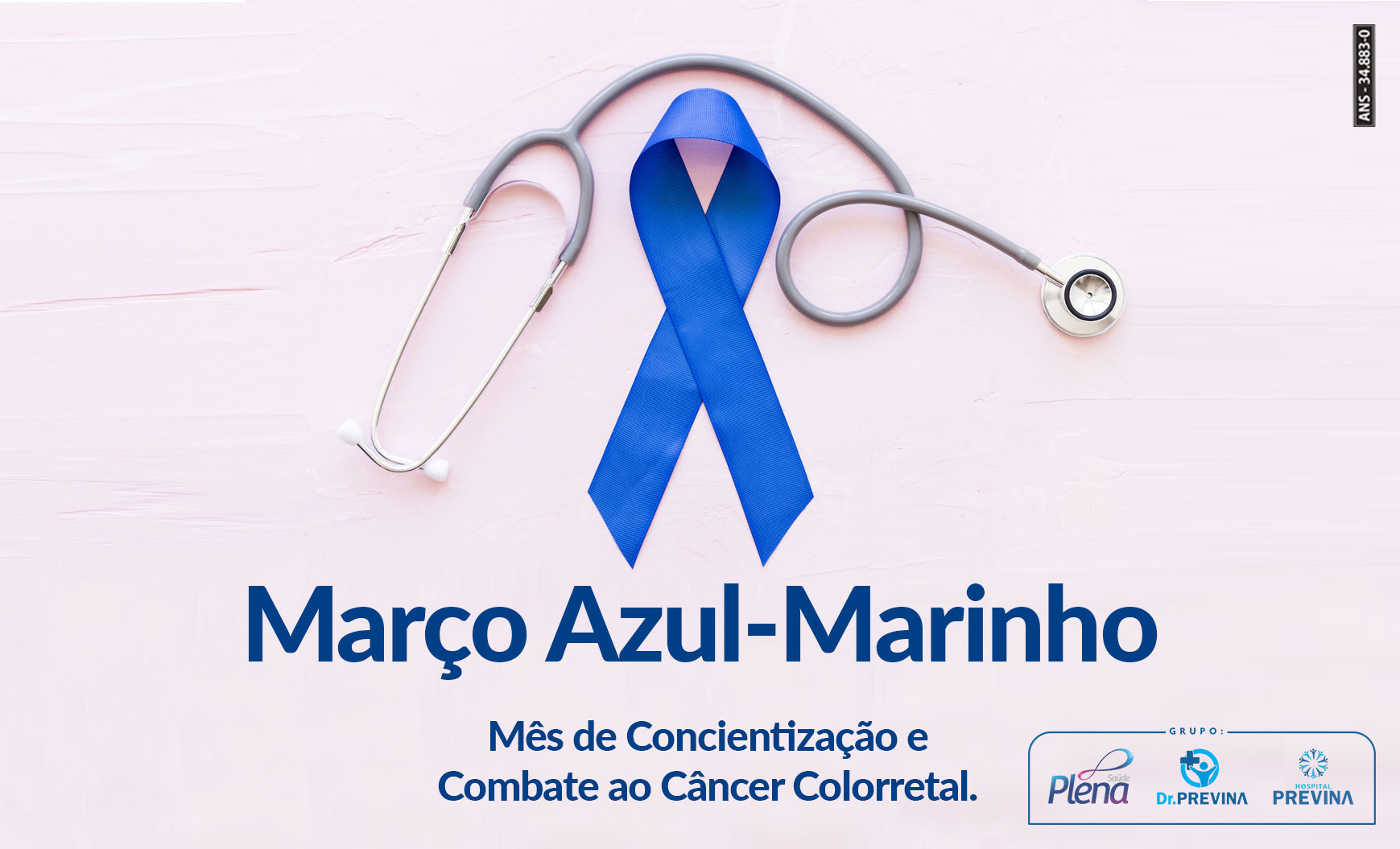 Março Azul-Marinho Mês de Conscientização e Combate ao Câncer Colorretal