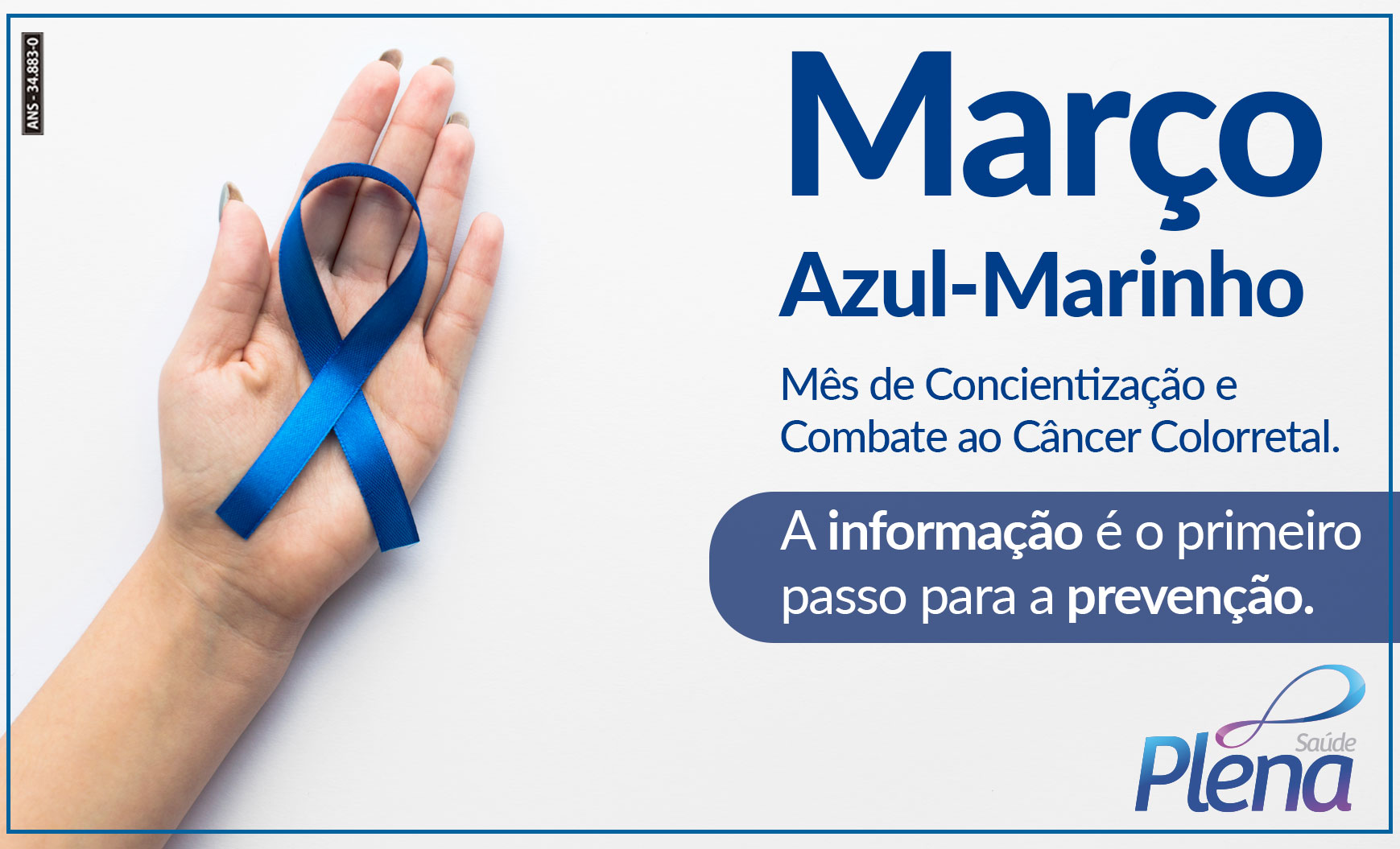 Março Azul Marinho – Mês de Conscientização ao Câncer Colorretal